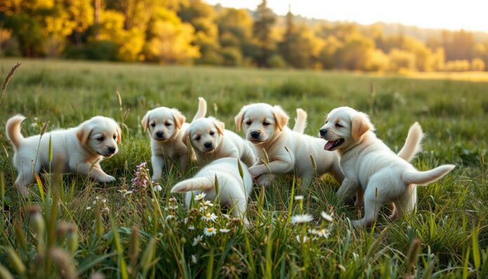 english cream golden retriever puppies