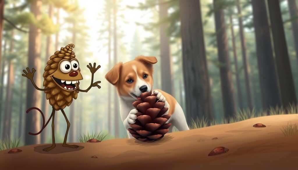 myth vs fact about pine cones and dogs