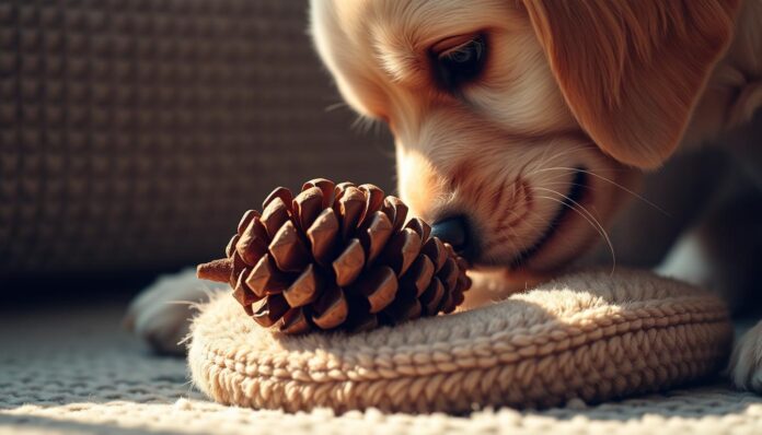 pine cone and dog safety